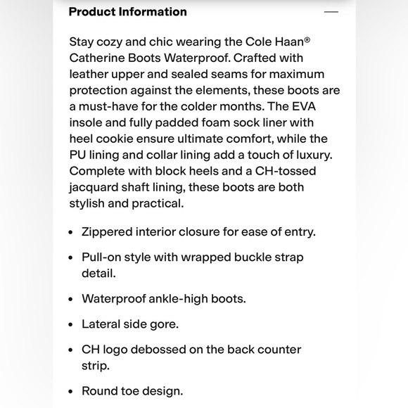 Women's Black Ankle Boots Cole Han - Picture 11 of 11